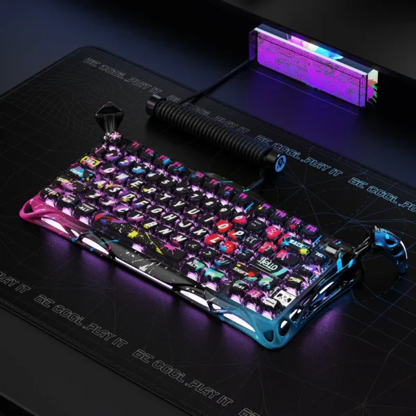GravaStar HE 8000Hz Ultra-Fast Hall Effect Gaming Set - Neon Graffiti